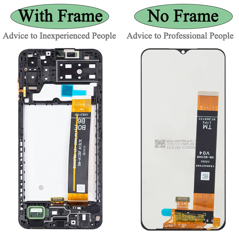 SM-A135M A135F A136U A136B Premium Lcd For Samsung Galaxy A13 4G Display Touch Screen Digitizer Panel Assembly For A13 5G LCD