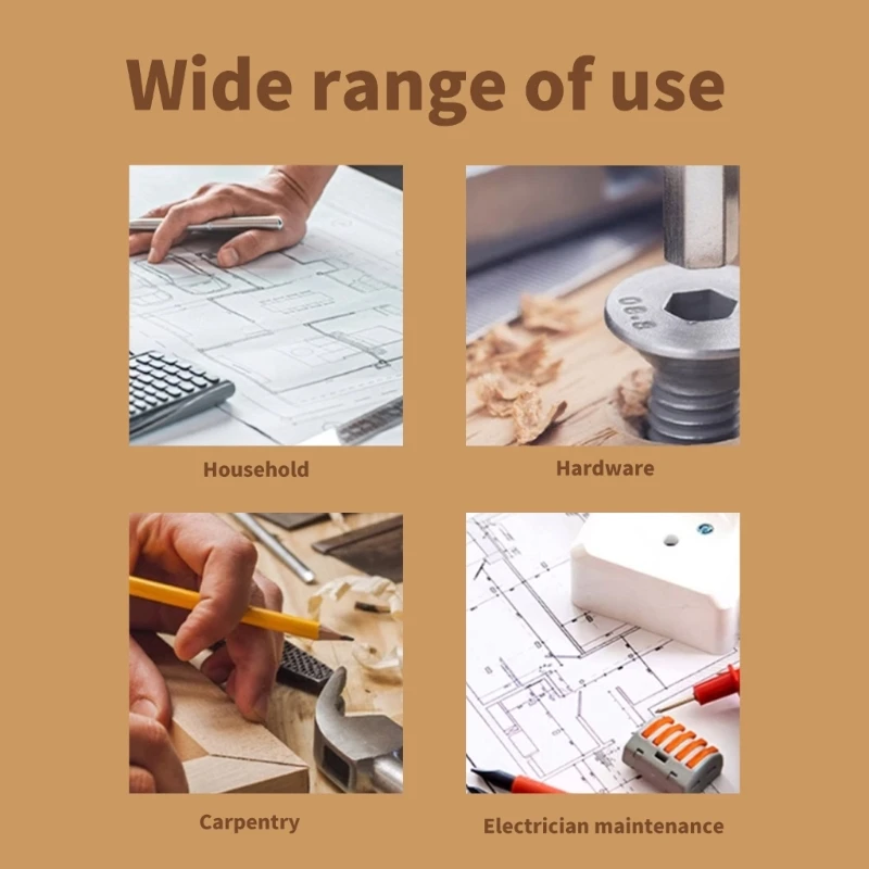 Architectural Grade Drawing Measuring Tool Ruler with Nonslip Back for Engineers B03D