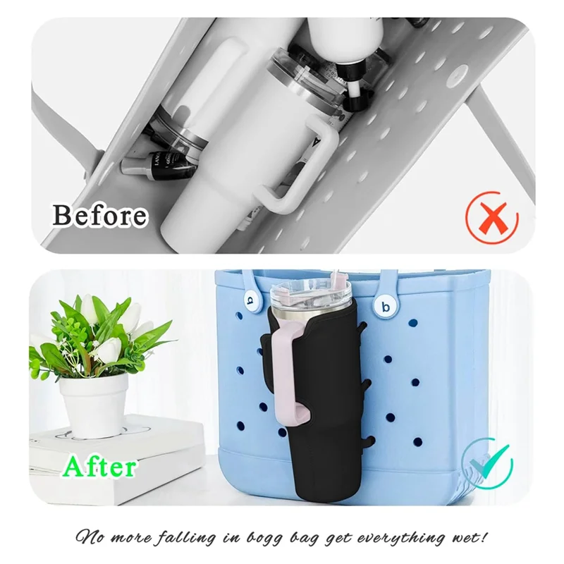 Portavasos de F-T para bolsa Stanley Bogg, accesorio para portabotellas de 40OZ, portavasos ajustable, accesorios