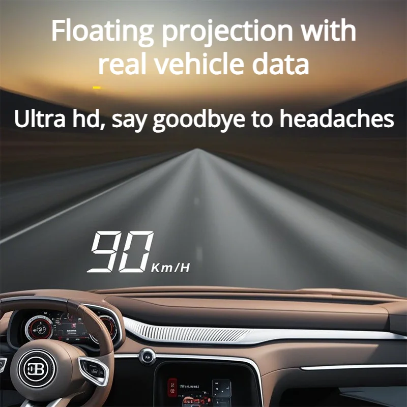 

НОВЫЙ автомобильный HUD проекционный дисплей GPS спидометр KM/H цифровой проектор на лобовом стекле универсальный аксессуар для автомобильной электроники