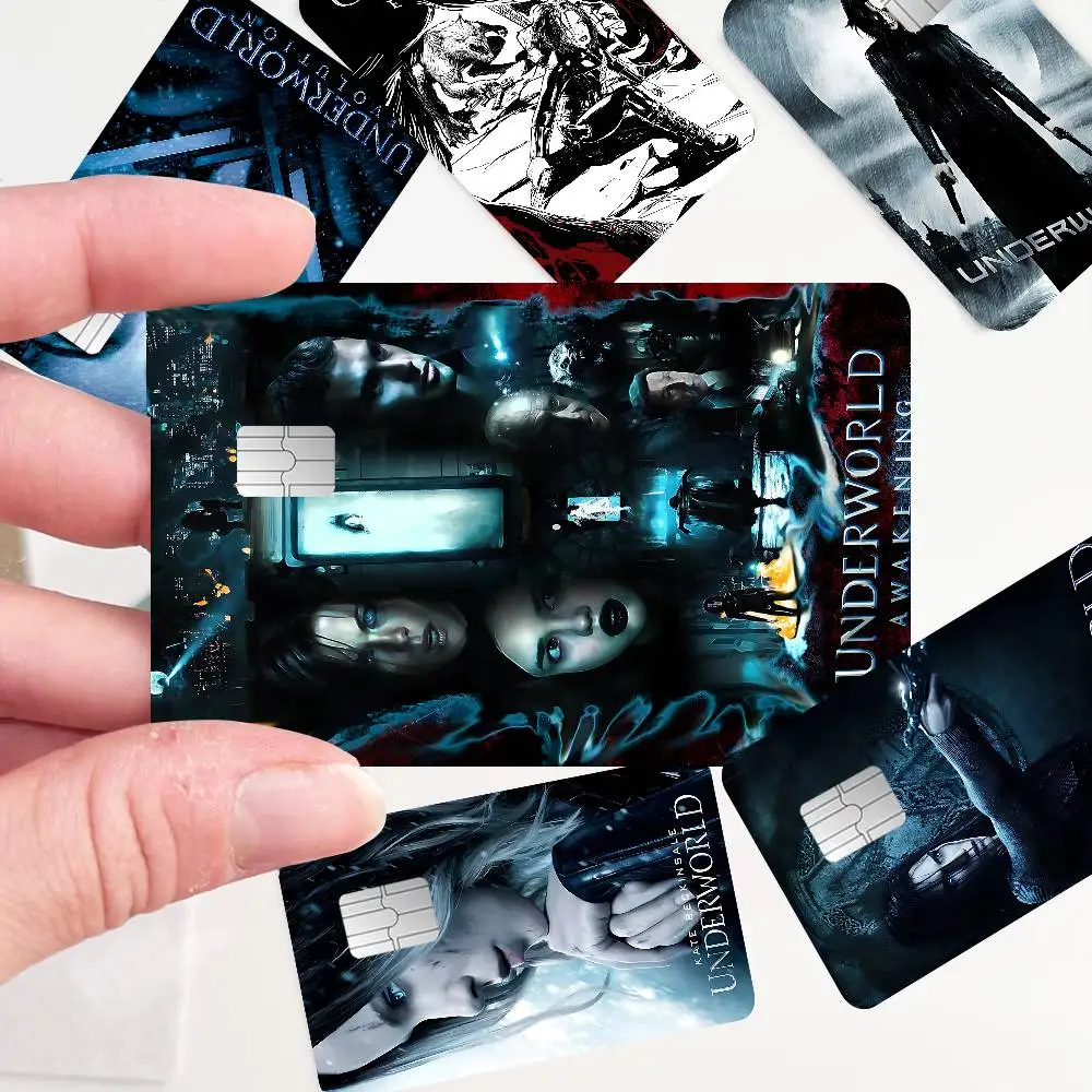 Classic U-Underworld Series TV Classic Fashion Matte Gold Silver Black Matte Film Skin Sticker Tape For Bank Credit Debit Card