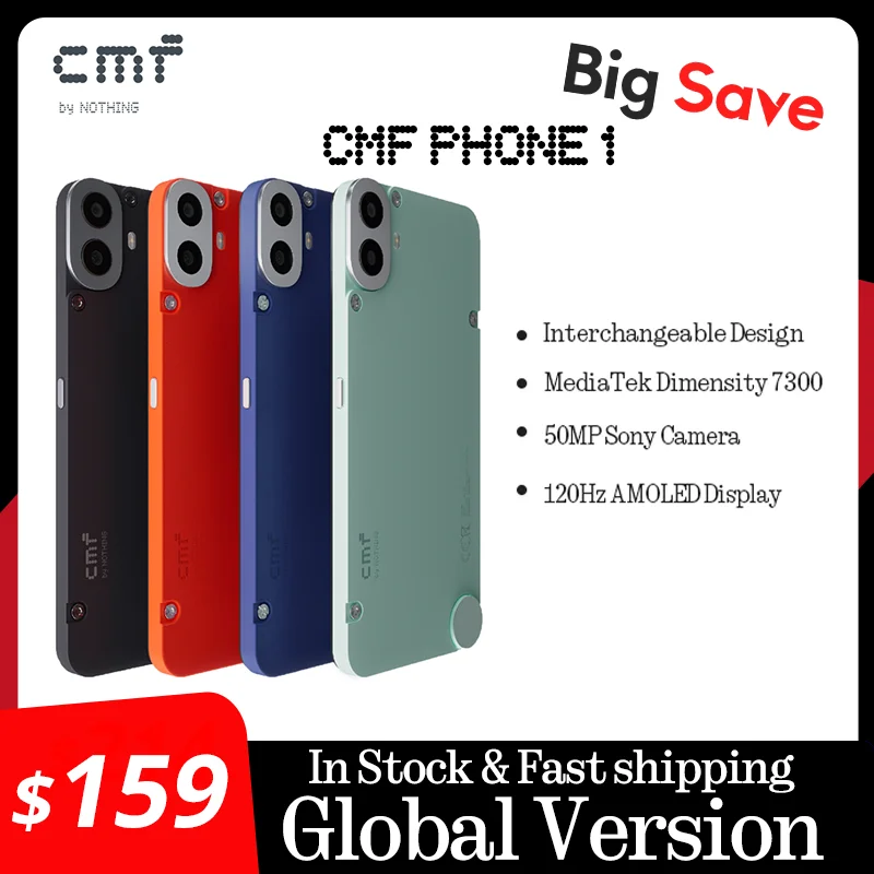 Глобальная версия CMF-телефона 1 смартфон 6