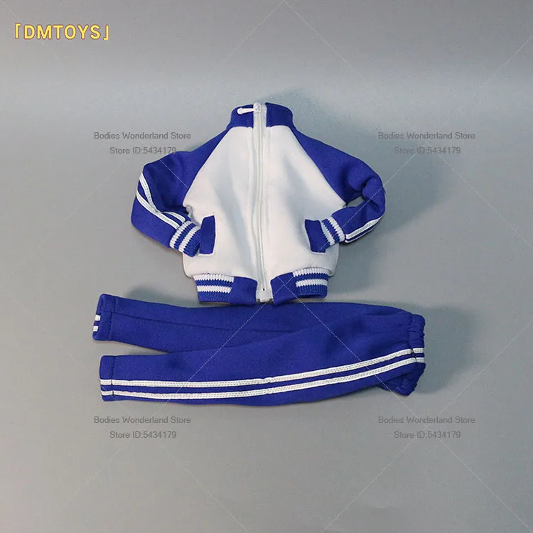 

In Stock DMTOYS 1/6 Scale Female Soldier Loose Casual Zipper Sports Student Uniform Set For 12inch Action Figure Doll