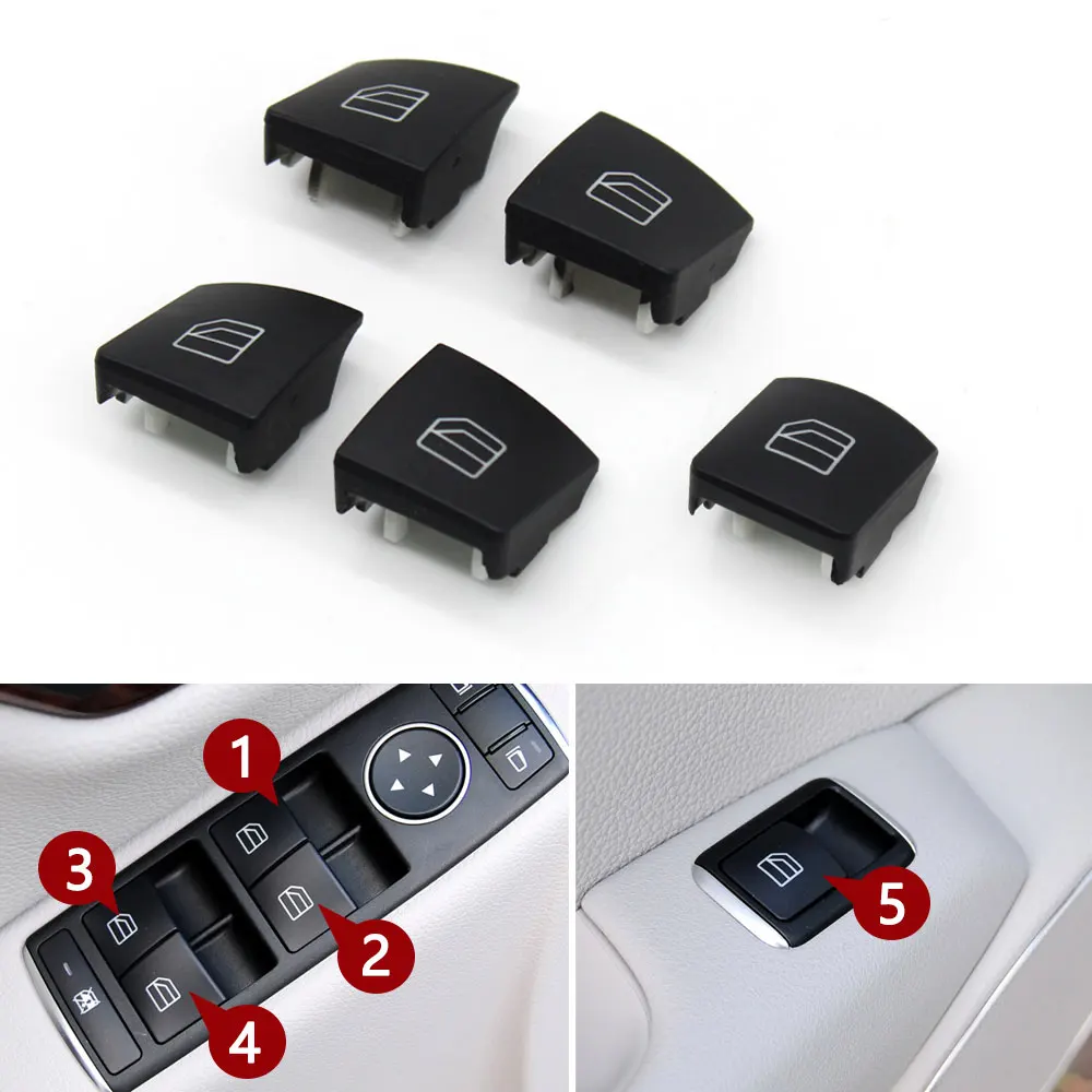 Car Interior Window Button Switch Cover Cap For Mercedes Benz A B C E GLA GLK Class W176 W246 W204 W212 W207 W156 X204