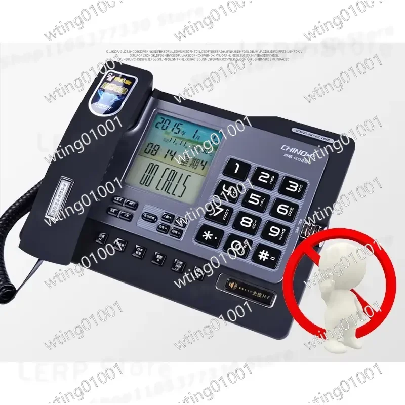 for G026 Corded Telephone with Caller ID and Block List Dual Port Quiet Mode Wired Desk Phone for Corporate Residential Use