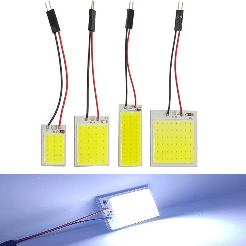 2/4/10 PCS Car Interior Accessories 18/24/48 SMD T10 4W 12V COB Car Interior Panel LED Lights Lamp Bulb Car Dome Light Car Panel