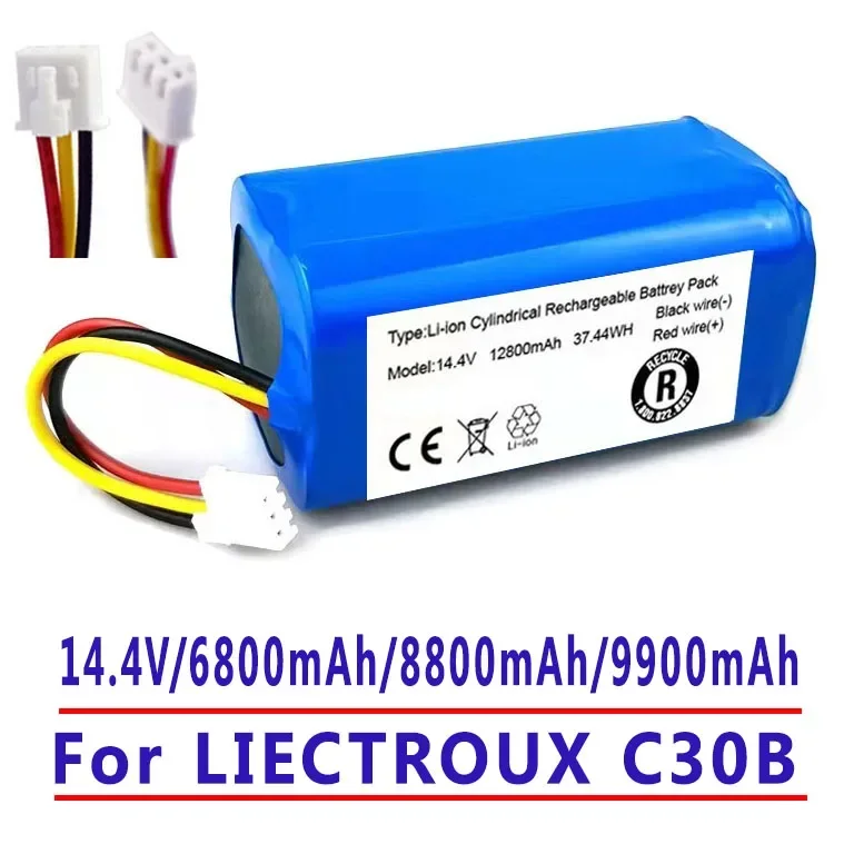 

100%.Original(For C30B)Battery for.Lirctroux.C30B.Robot.Vacuum.Cleaner.14.4V. 6800mAh, lithium cell,