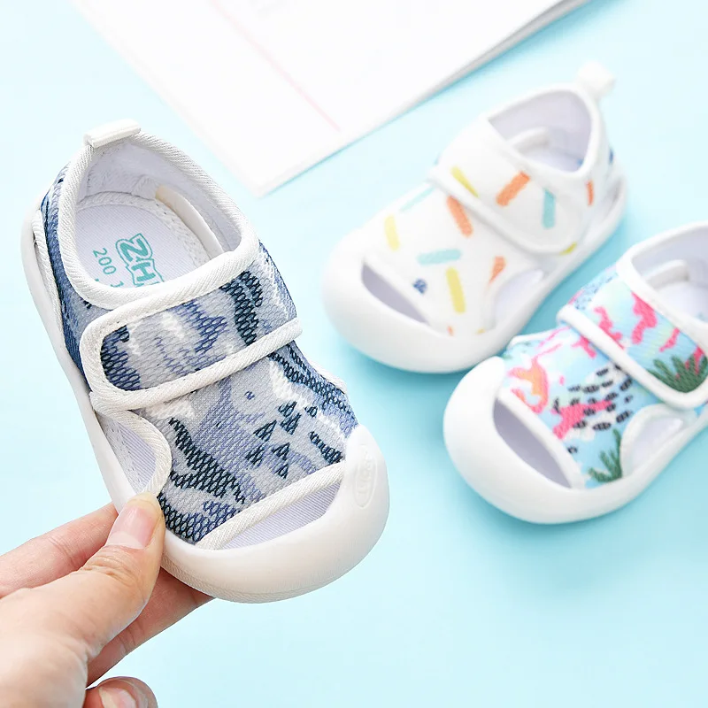 Baby Cloth Sandals Men's Summer Baby Shoes New Toddler Shoes Baby Shoes One Year Old Baby Girl Infant Mesh Surface Shoes