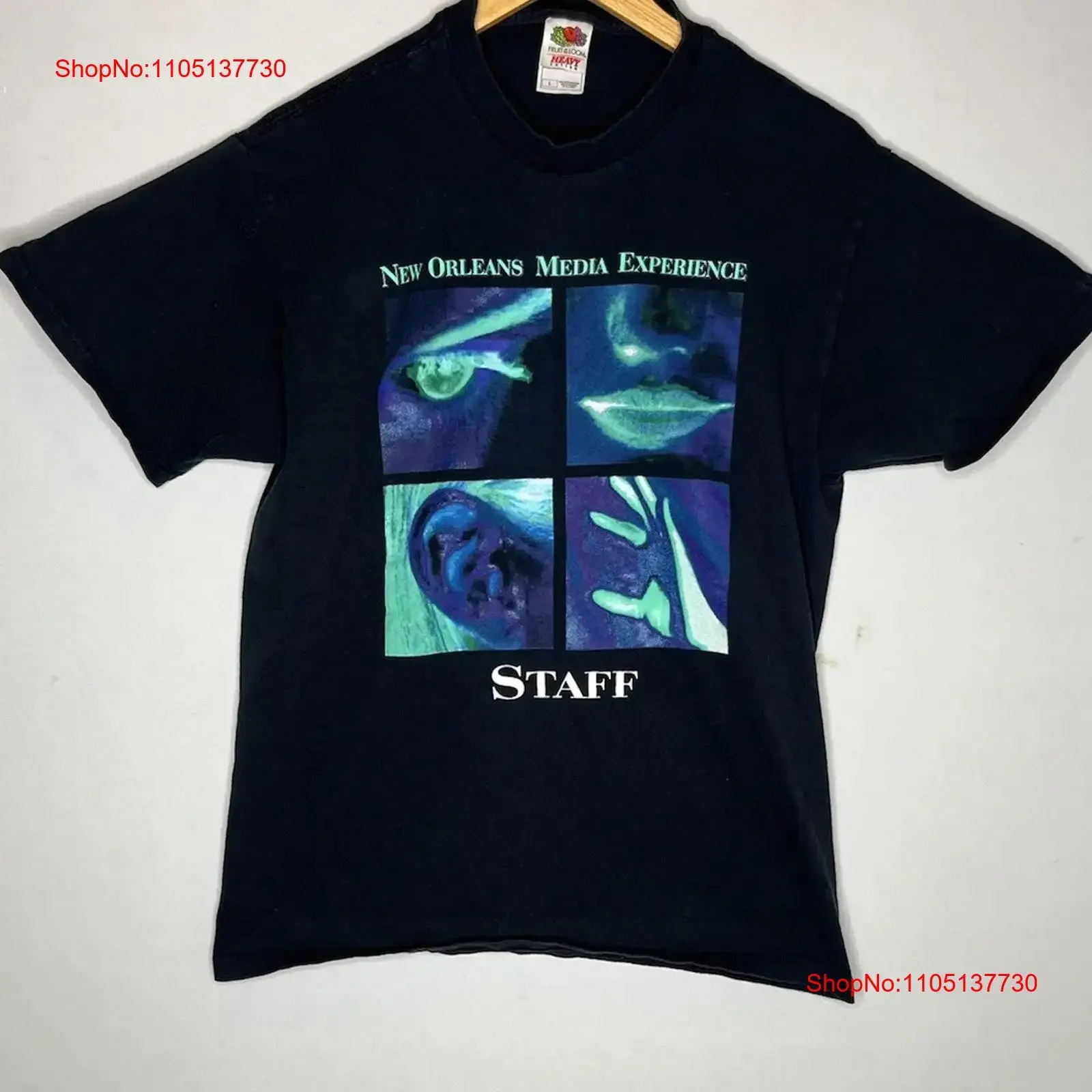 Vintage New Orleans Media Experience T Shirt Film Video Game Movie Festival Sz M vintage Washed graphic Stylish Versatile