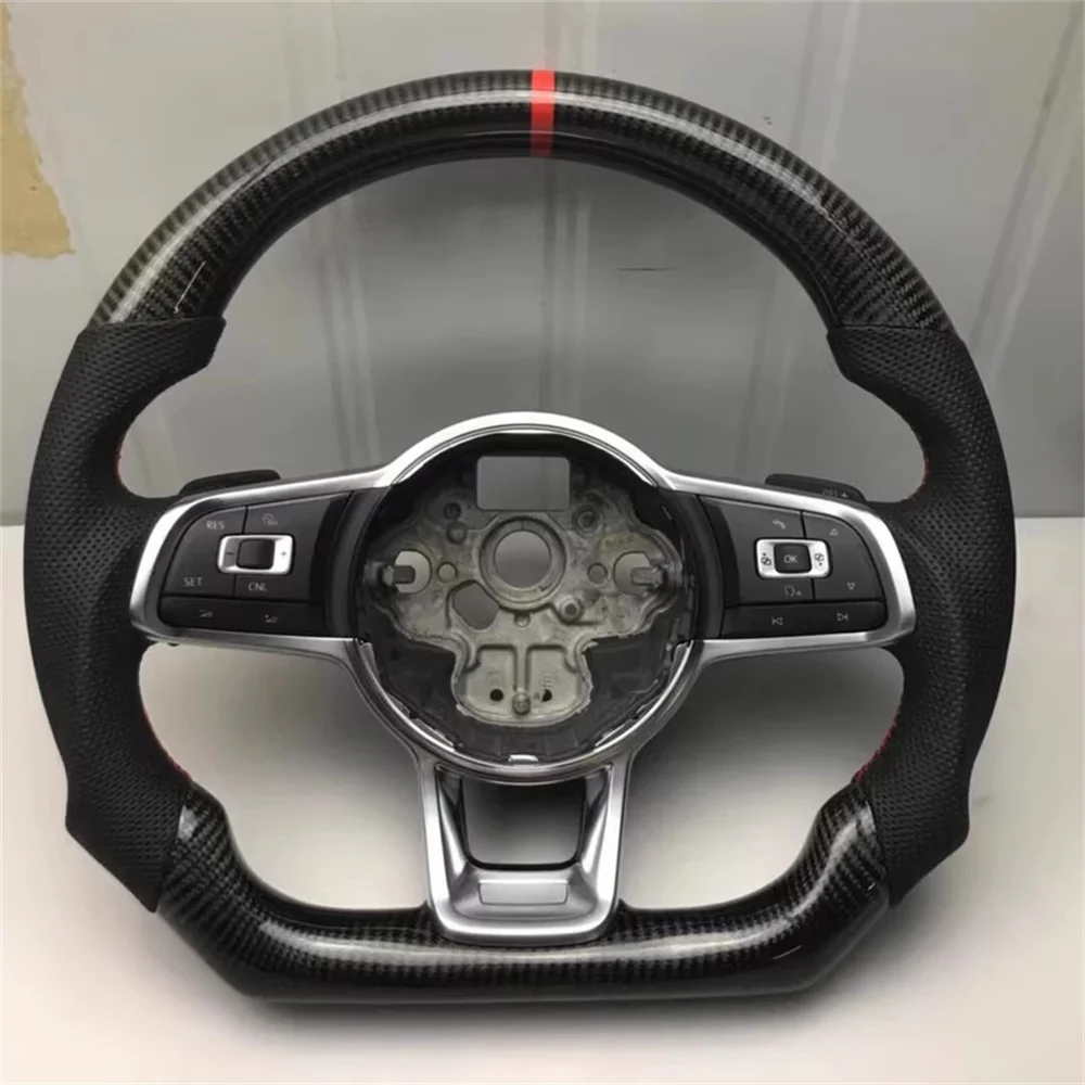 

Carbon Fiber Steering Wheel Model Fit for Volkswagen VW Golf 7.5 GTI GTD R-Line Golf 7 MK7 CC POLO Passat SCIROCCO TIGUAN