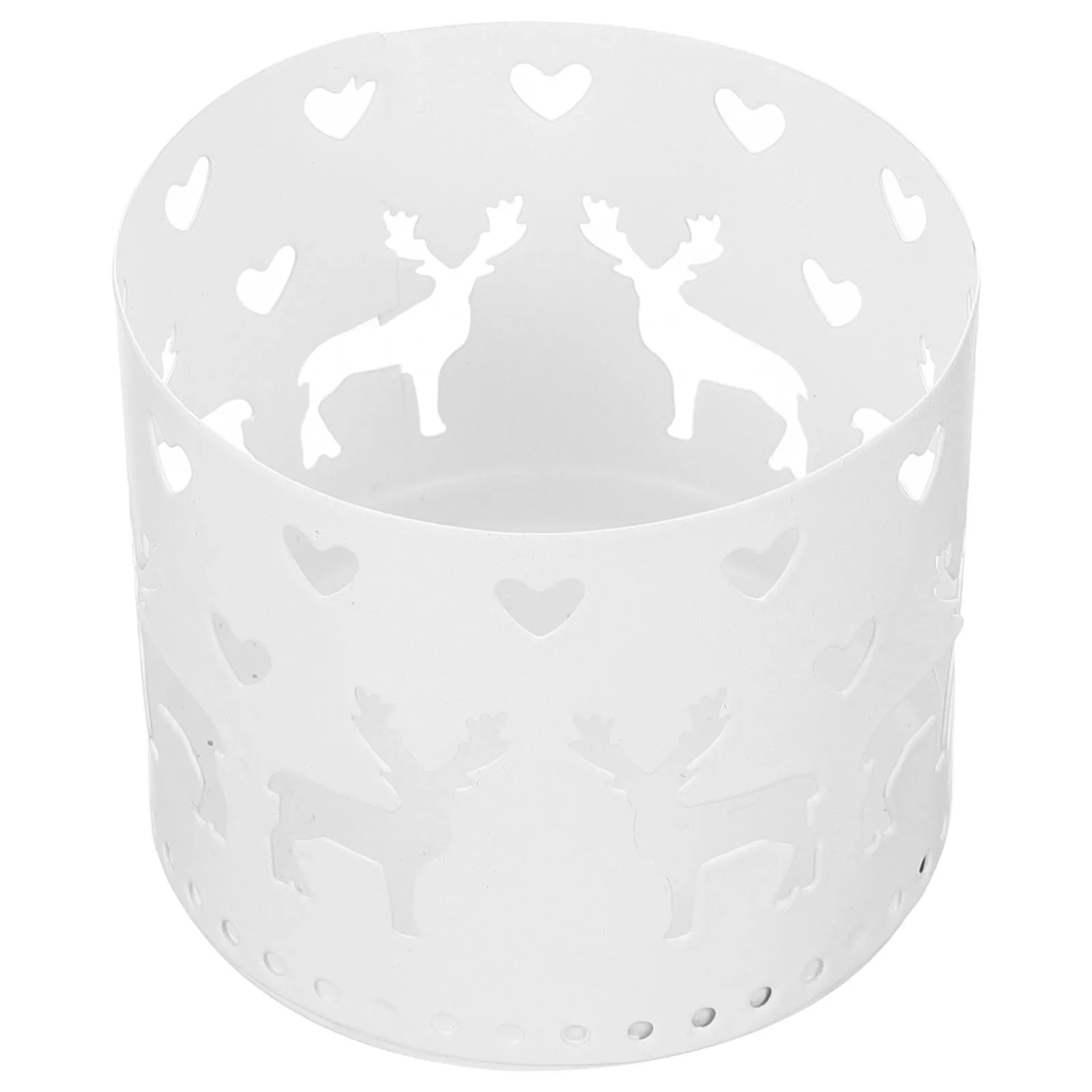 

1Pcs Deer Candleholder Hollow Out Design Electroplated Christmas Stick Creative Desktop Ornament Candleholder