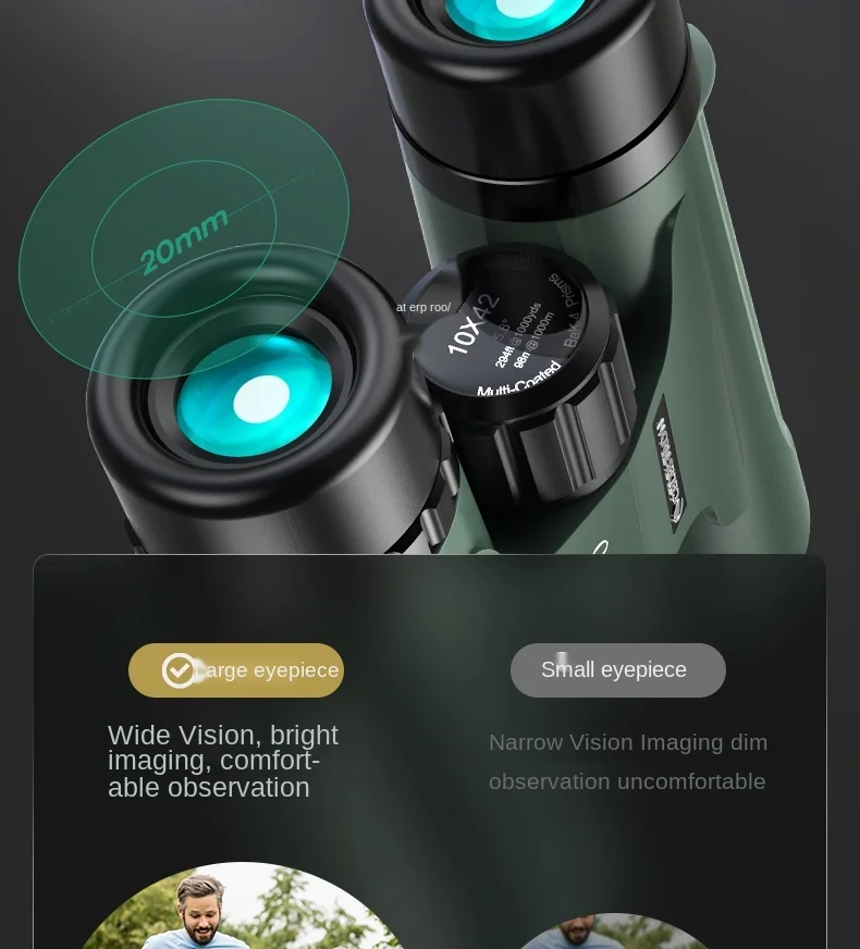 Celestron Outland X 8x42 10X42 Grünes Fernglas Wasserdicht & Beschlagfrei Fernglas für Erwachsene Mehrfach Beschichtete Optik und BaK-4 Prismen – Detail 22