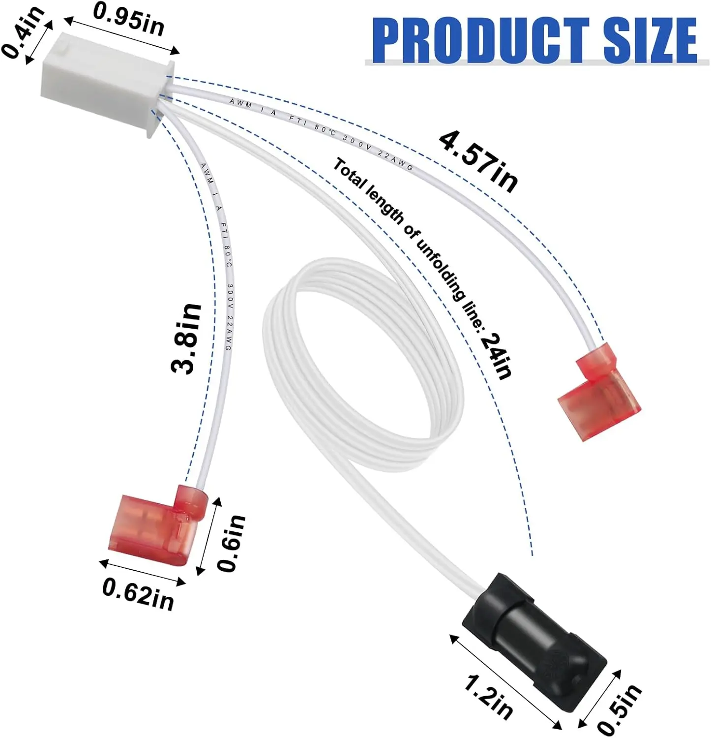 1 conjunto de sensor de temperatura 636658/618548 à prova d'água para monitoramento preciso em sistemas de refrigeração RV dentro de-20 ℃   Para 80 ℃