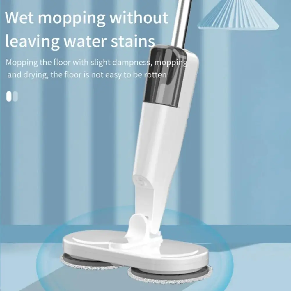 1pc Handheld rotating wireless electric mop,water spray sweeping mop,dual-purpose wet and dry machine,household cleaning machine