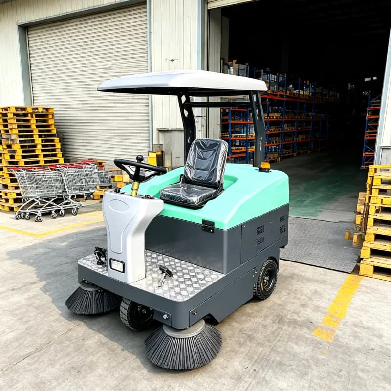 Low Noise Ride On Sweeper Electric Floor Cleaning Machine for Hospital Library School Quiet Environment  Customized