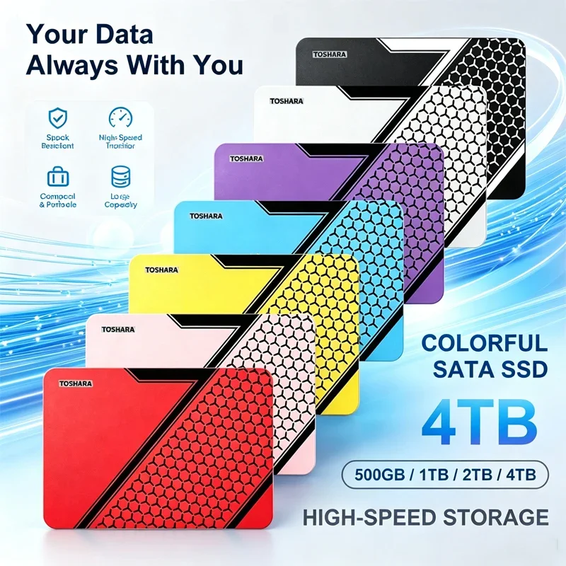 4TB SATA3 2.5 Inch SSD Colorful Solid State Drive 500GB 1TB 2TB Internal SATA SSD Disk For Desktop PC Laptop Game Storage