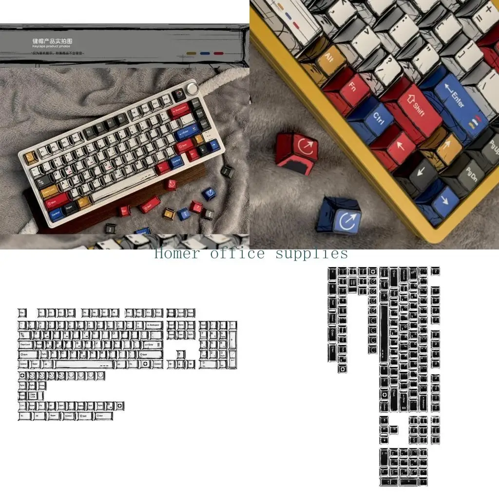 

K43B Минималистичные колпачки для клавиш высотой 10 мм, обеспечивающие яркую визуальную привлекательность и комфорт