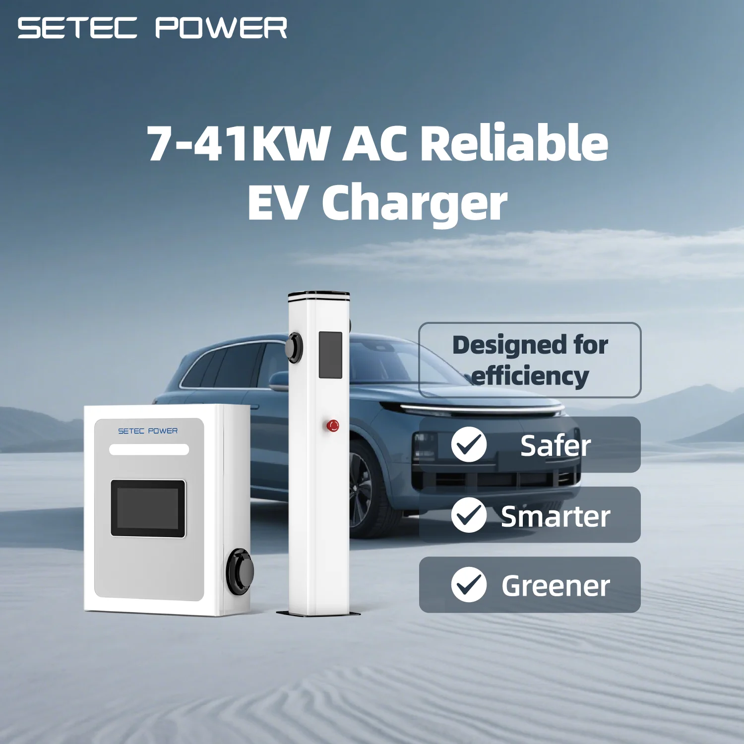 7kW/11kW/19.2kW/22kW/41kW Home Level 2 Portable AC Ev Charging Pile