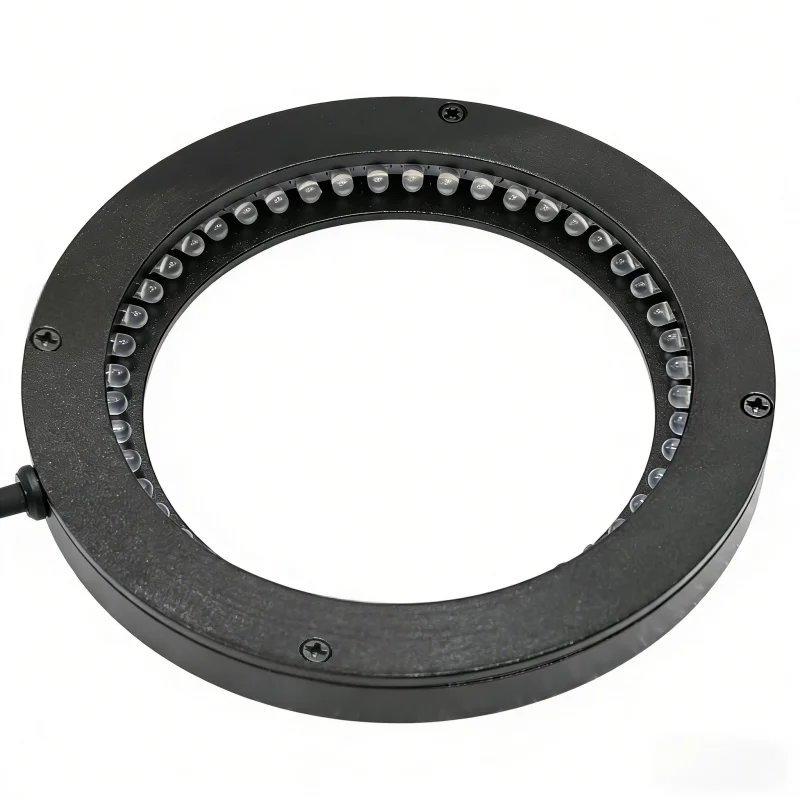 0‑Degree Low‑Angle Industrial Ring Light Source, CCD Machine Vision LED Light for Surface Defect Detection