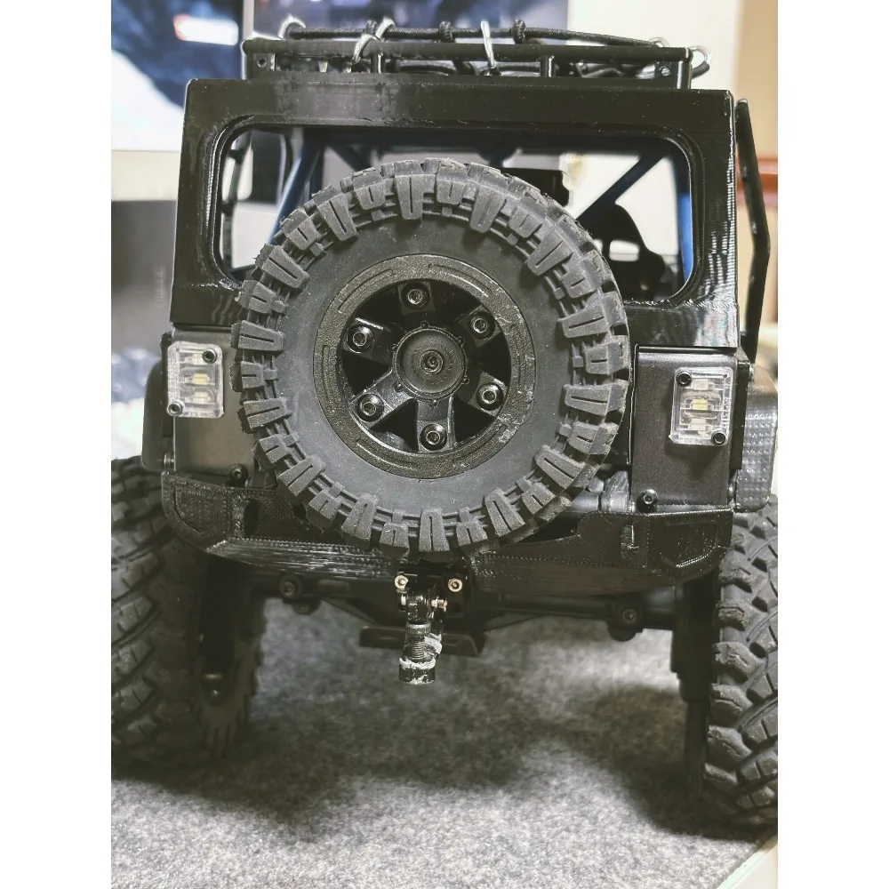 RC Offroad Crawler Upgrade Parts Customized Rear Bumper For MJX H12Y 1/12 RC Truck Tow Hook Mountable Decorative Accessories