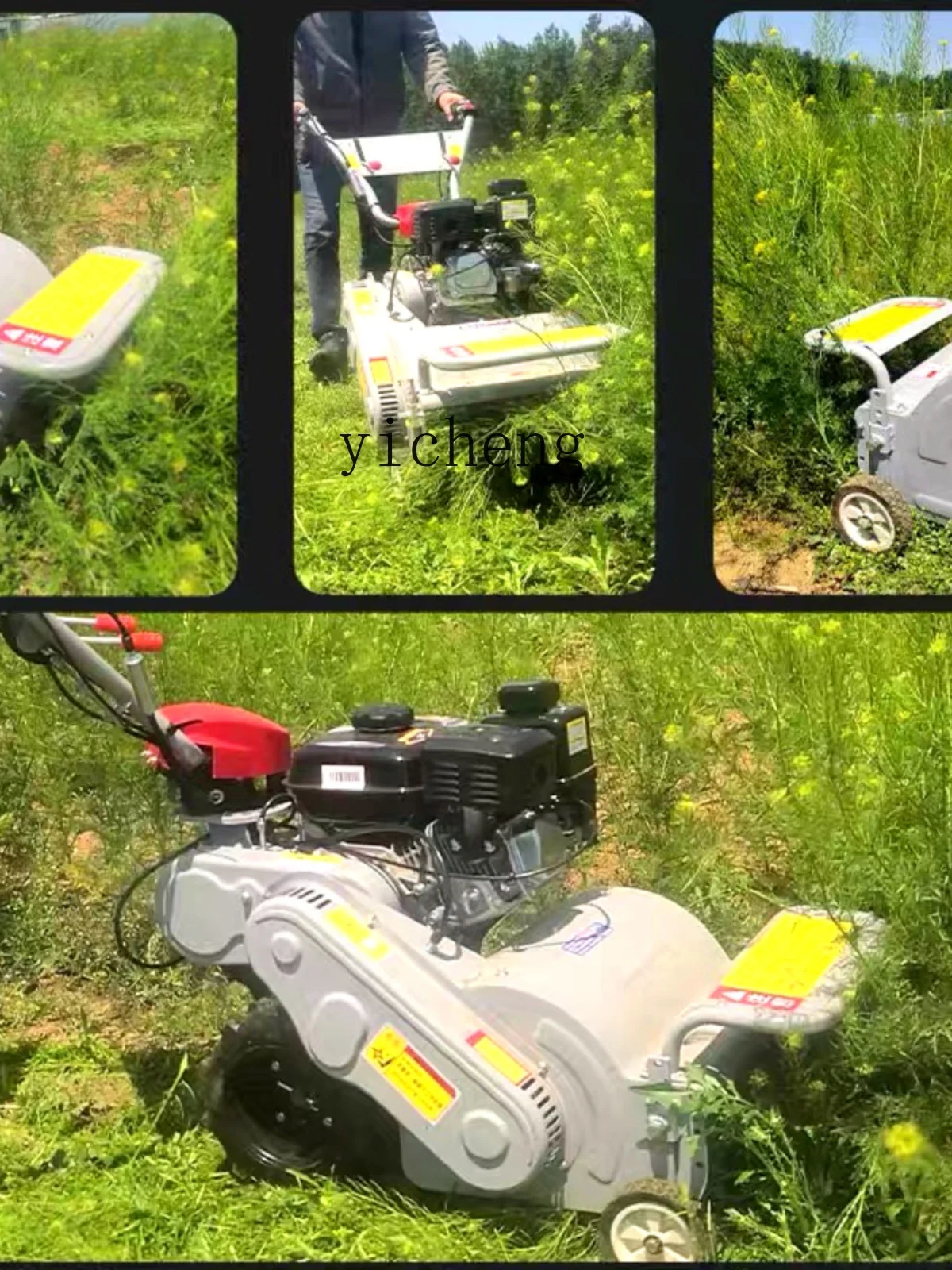 ZC Agricultural Small Petrol Driven Mower Orchard Weeding Diesel Self-Propelled Crushed Grass Returning Machine Straw Grinder