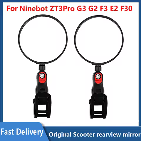 Rearview Mirror For Segway Ninebot ZT3PRO/G3/G2/F3/E2/F30 Electric Scooter Original Mirror 360 Degree Rotation Convex Mirrors