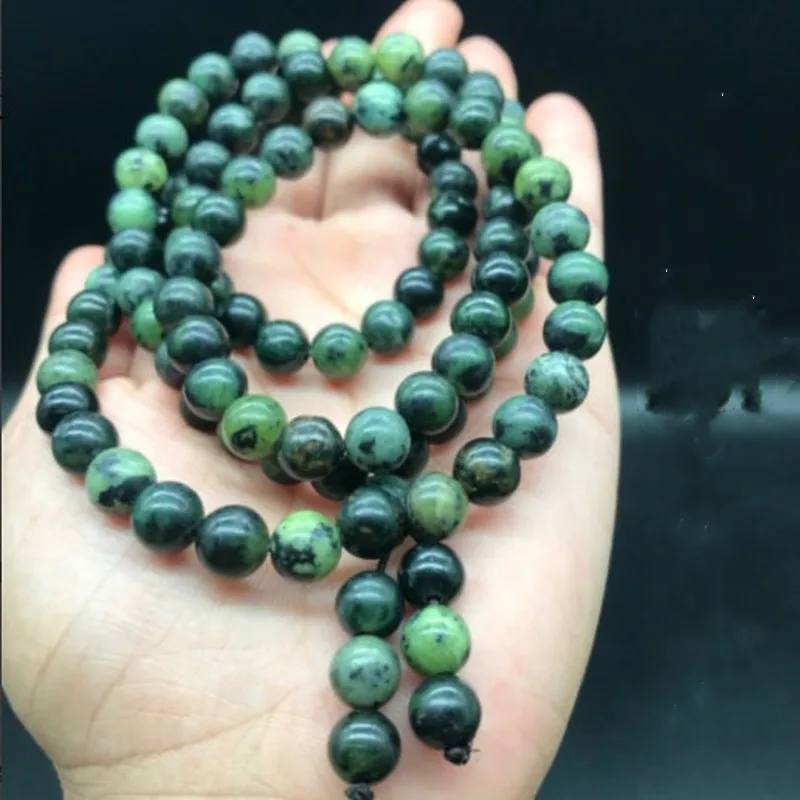 Natural Tibetan Jade Medicine King Stone108 Multi Circle Buddha Beads Hand String Men's and Women's Health Care Bracelet Jewelry