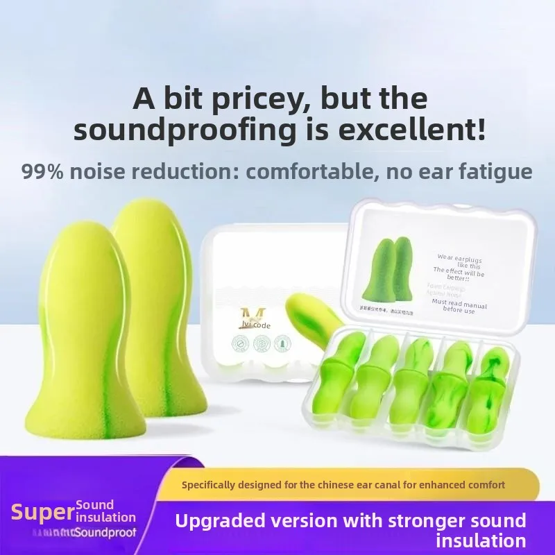 

Супершумопоглощающие беруши: профессиональные специальные поролоновые накладки для ушей для мужчин и женщин, для тихого сна, с шумоподавлением