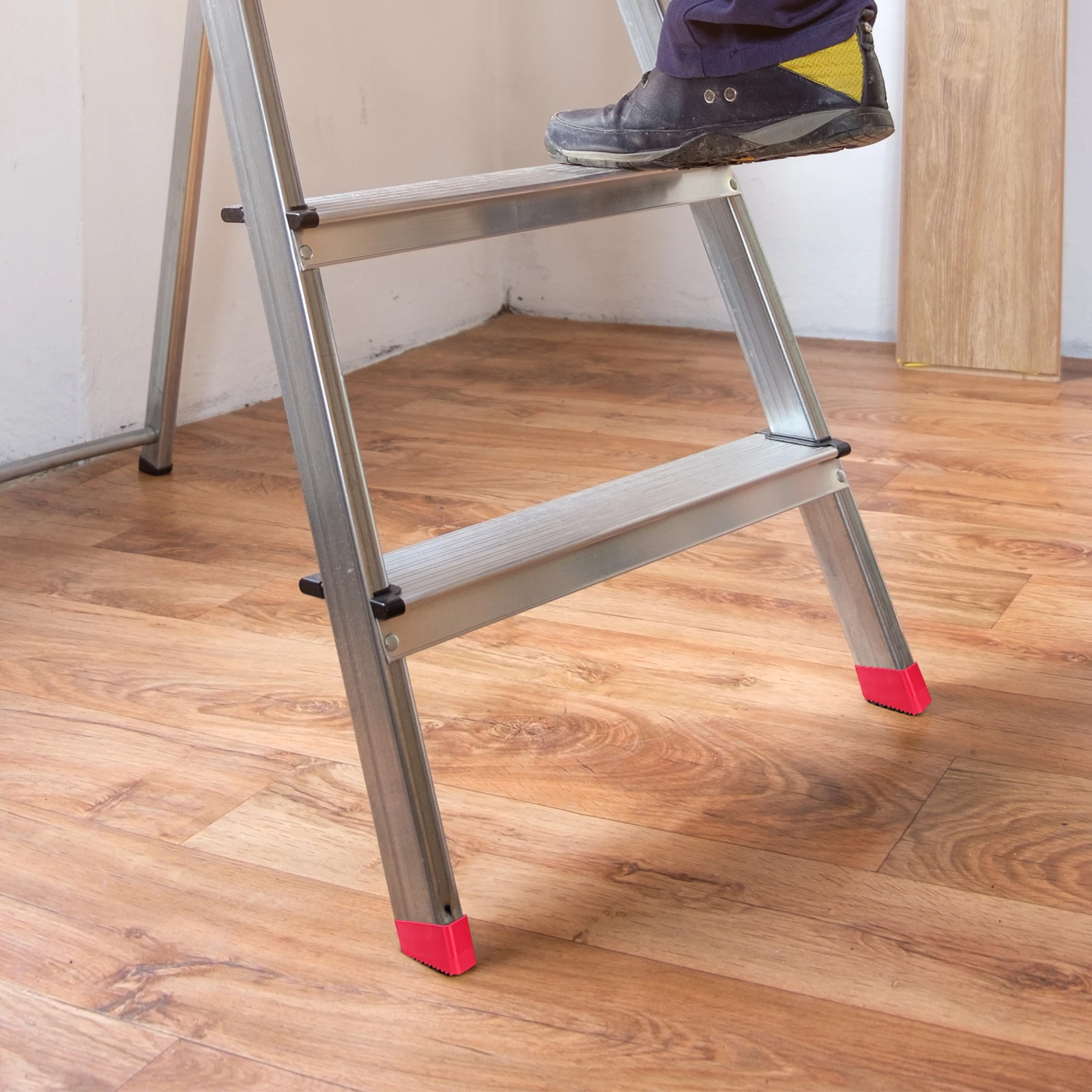 4 Pcs Ladder Non-slip Feet Attic Foot Cover Universal Rubber Covers Furniture Legs Bottom for Rosy Step Ladder Feet Protect Pads