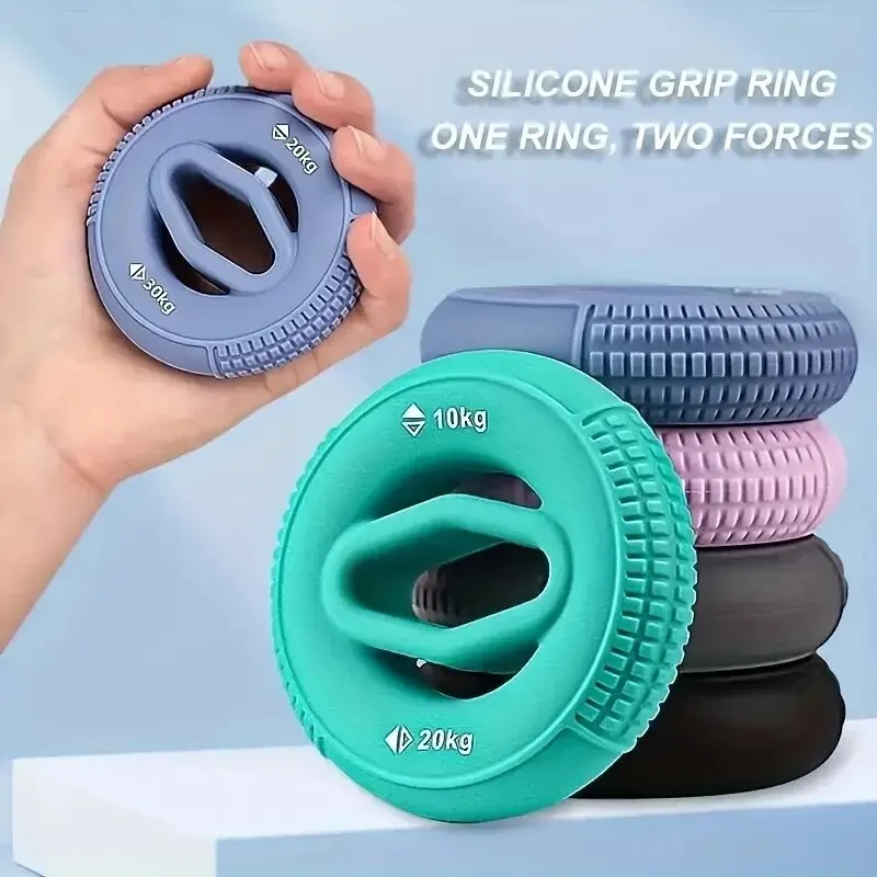 1pc Silicone Finger Gripper Anti-slip Finger Massage Grip Ring FingerForearm Trainer- Improve Hand Strength And Flexibility