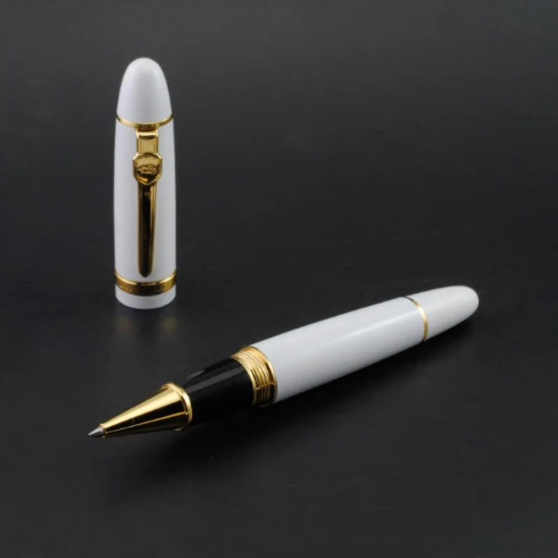 

Ручка-роллер Jinhao 159 высокого качества, большого размера, металлическая, разноцветная, с серебряным и золотым клипом, для деловых записей, подарочная ручка