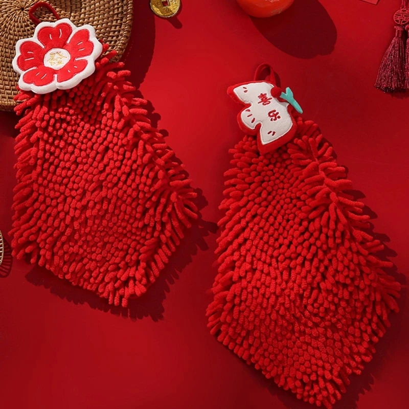 Toalha mão com tema Ano Chinês CORALS SOFT CORALS SECAR RÁPIDO COM PODOS DO SANGUENTES D2RD