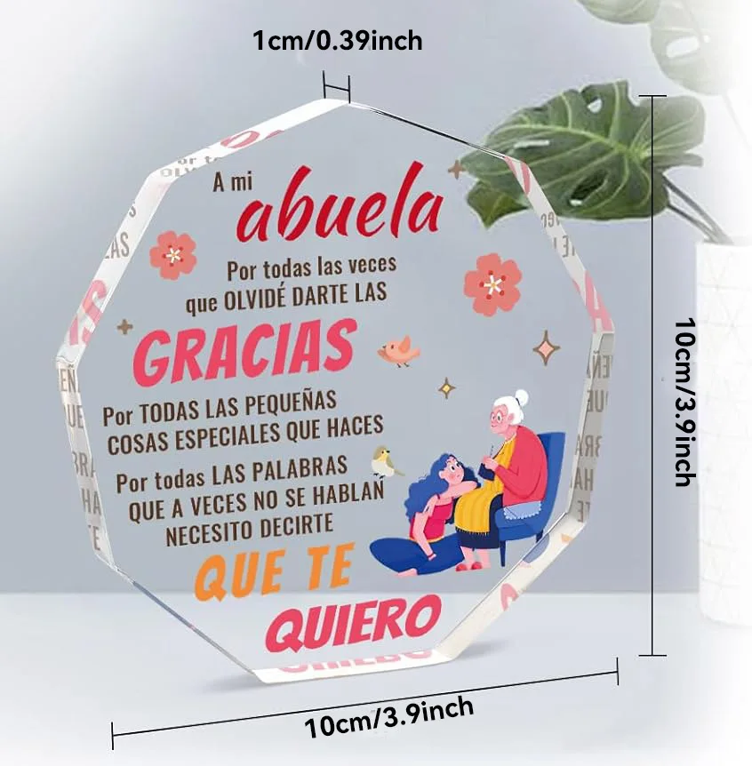 Grandma Gifts from Grandchildren in Spanish, regalo abuela, regalo para abuela, Spanish Grandma Birthday Gifts regalos abuela Ac