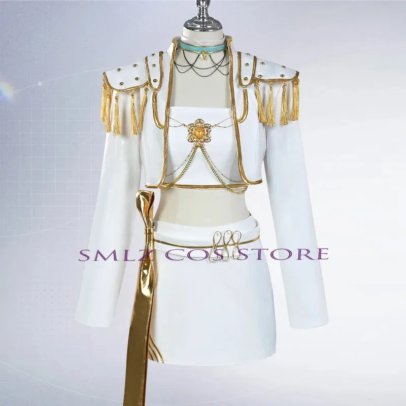 Disfraz de Cosplay CyWhite Golden Rumi Mira Zoey, disfraz de Kpop Demon Hunters KPop Huntrix Rumi, traje de fiesta para mujer