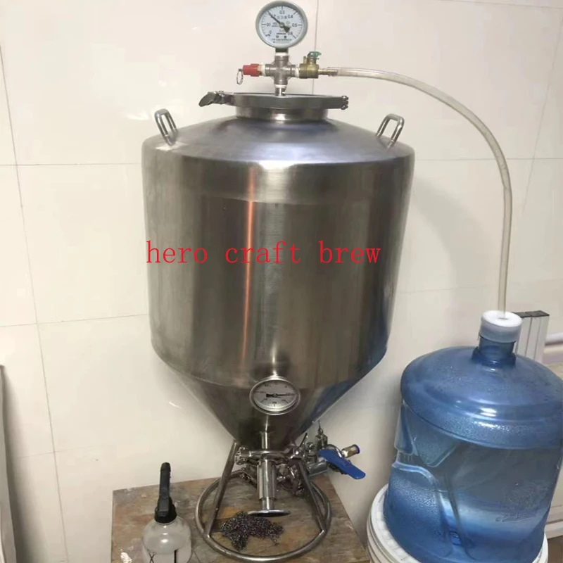 35L Home Beer Brew Fermenter Conical Fermentation Tank for Grape Wine Beer Milk