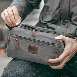 Bolsa de viaje portátil para hombre y mujer, estuche de maquillaje con cremallera, organizador de almacenamiento, neceser de aseo