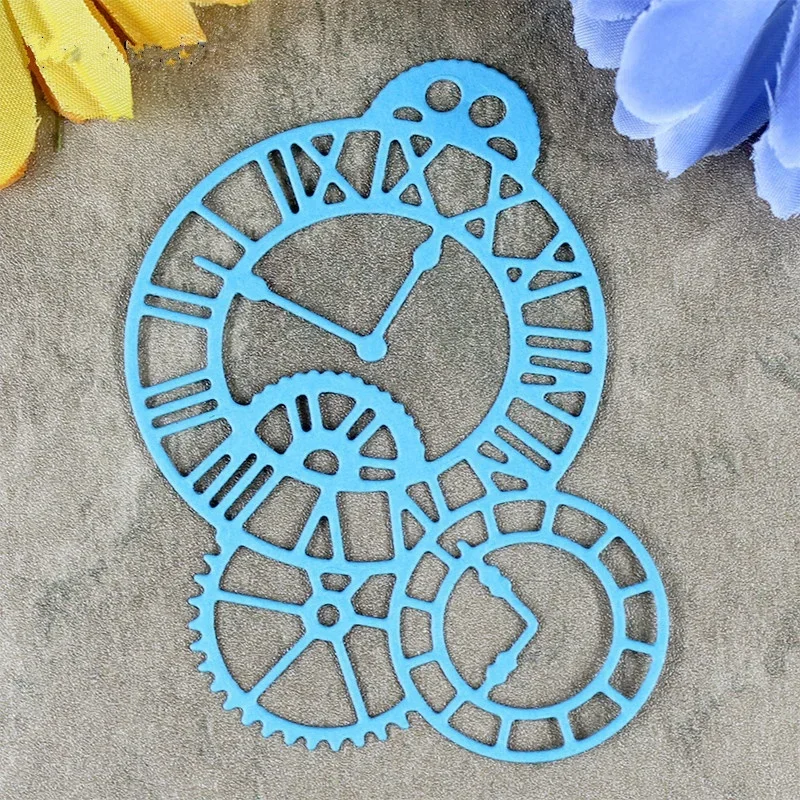 Clocks Time Axis DIY Scrapbook cutting dies Metal Die   For  Scrapbooking Photo Album Embossing Folder Stencil