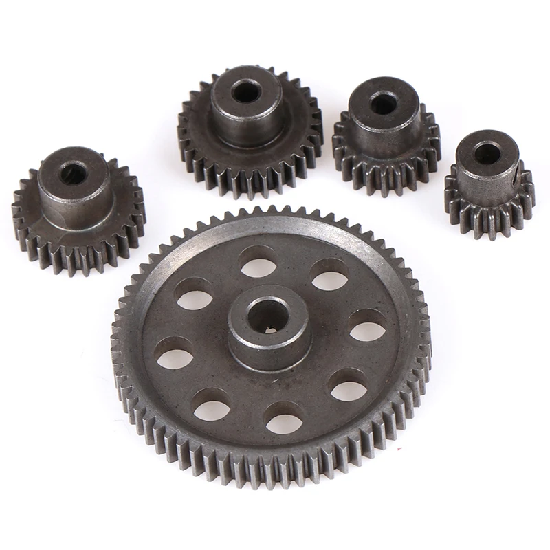 For HSP Steel Metal Spur Differential Main Gear 17T/21T/26T/29T/64T Pinion Gear