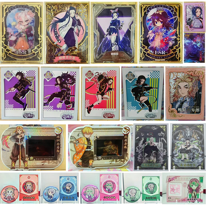 

Коллекционные карточки «Аниме: Убийца демонов» (LSR, LTS, DR, HZ, Rengoku Kyoujurou, Kanroji Mitsuri) — подарки на Рождество и день рождения, детские игрушки
