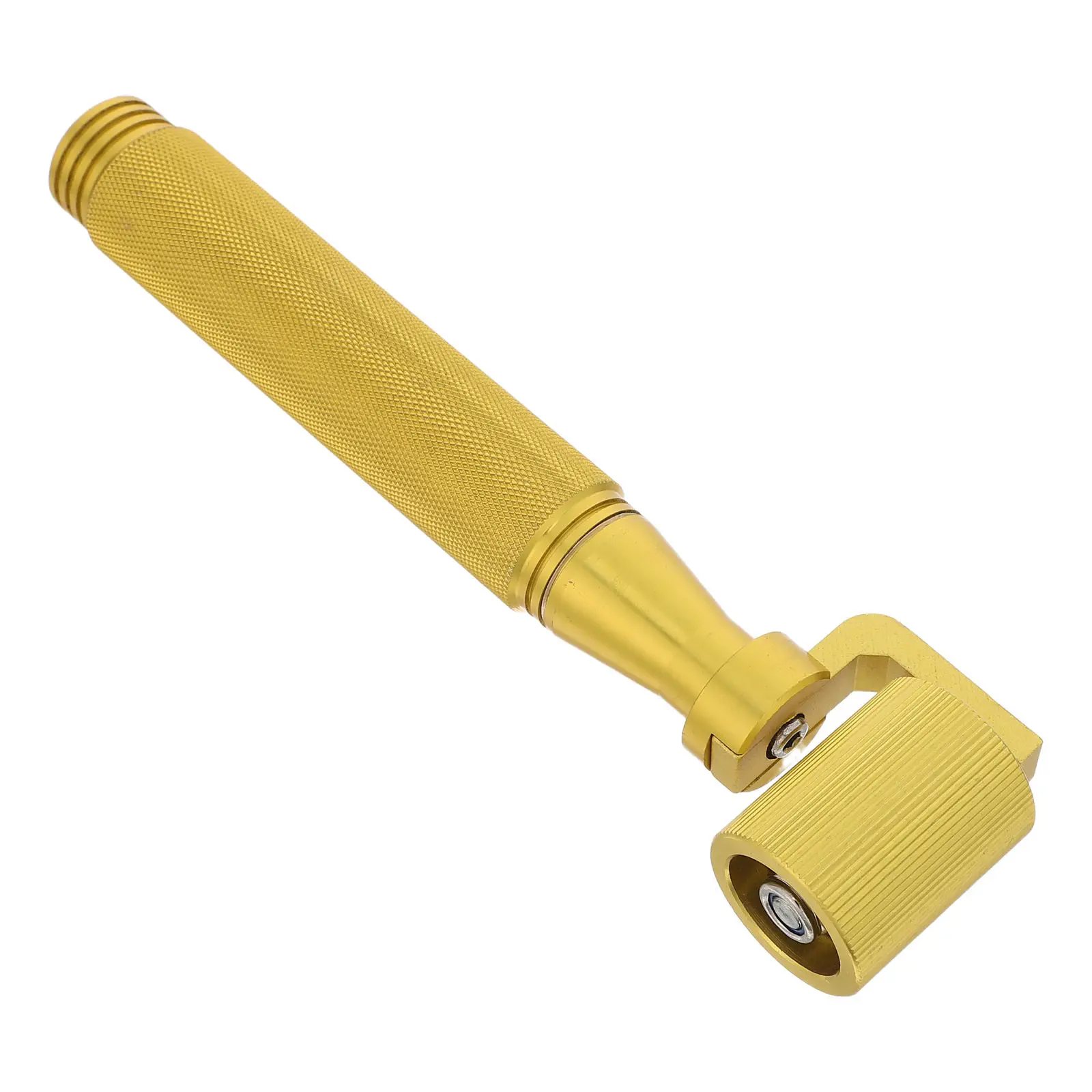 Stainless Steel Wallpaper Seam Roller Yellow Ergonomic Handle Wallcovering Installation Pressure Wheel Vinyl Smoothing Tool Seam