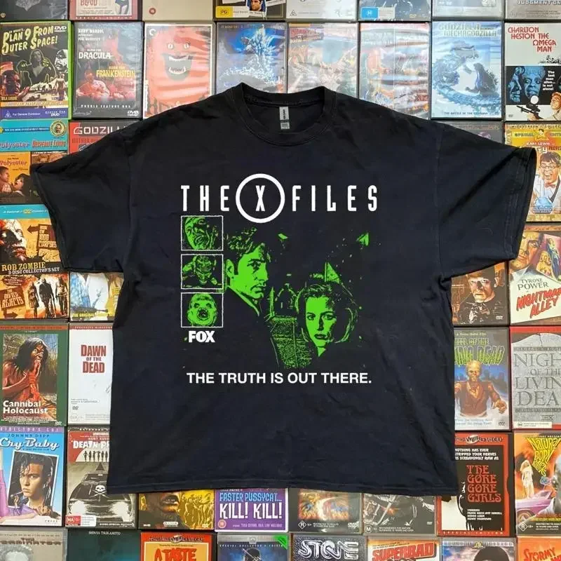 THE X FILES movie retro short sleeve black color shirt reprint KV38160