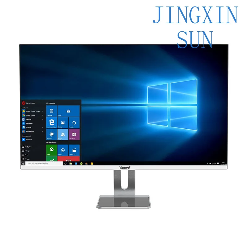 Wholesale computer all-in-one machine 22/24 inch IPS ultra-thin office learning home game desktop assembly computer full set