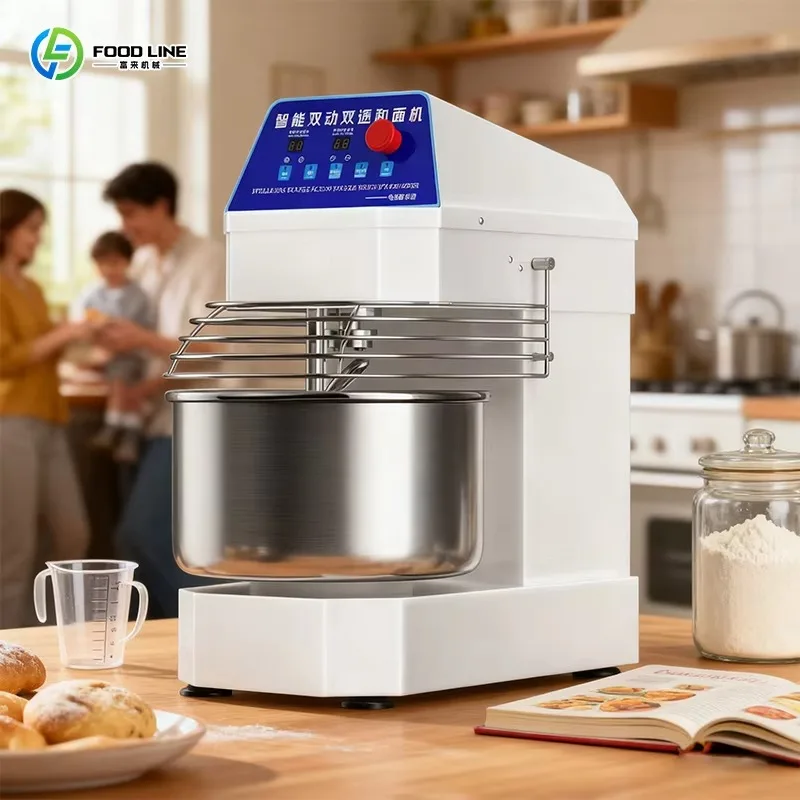 Fully Automatic Smart Home Dough Mixer, Restaurant Dough Mixer with Timer Control, Suitable for Making Bread, Dumplings