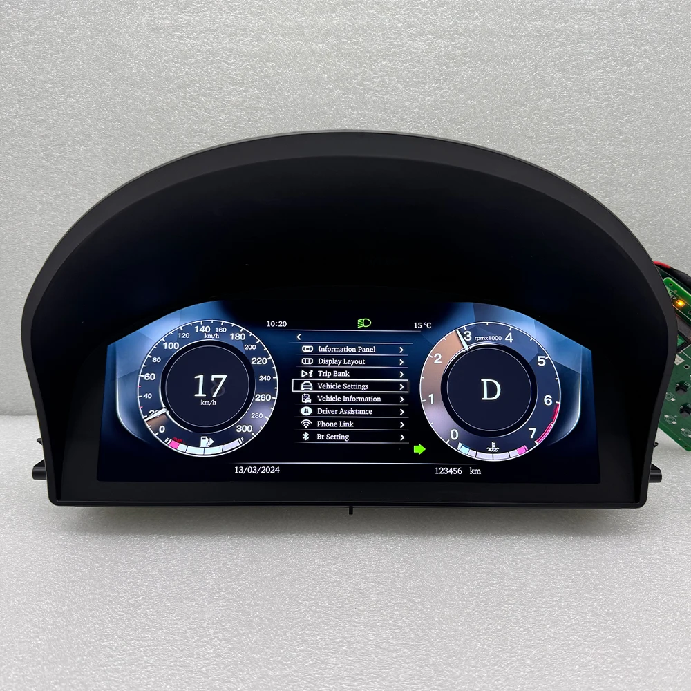Upgrade 12,3 Zoll Linux System Tacho Panel Digital Instrument Cluster für V8 2002-2012 mit Carplay