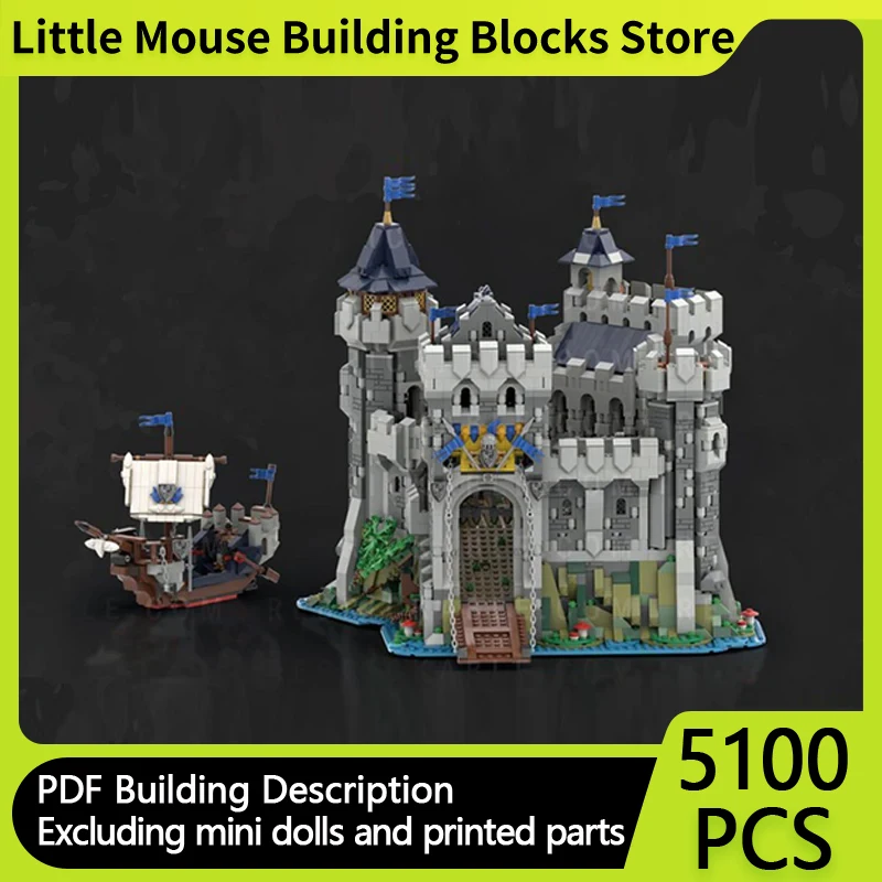 

Medieval Castle Model MOC Building Bricks Eagle Master Castle Modular Technology Gifts Children Toys Suit Holiday Assemble