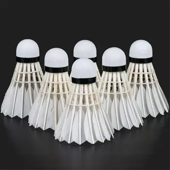 12Pcs Professional Badminton Shuttlecock Black Goose Feather Badminton Shuttlecock Training Sport Badminton Ball