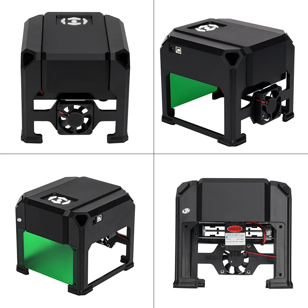 Imagem -04 - Máquina de Gravação do Laser do Cnc do Desktop Mini Gravador do Laser Impressora Faça Você Mesmo Mark Bluetooth 80x80 mm 3000mw
