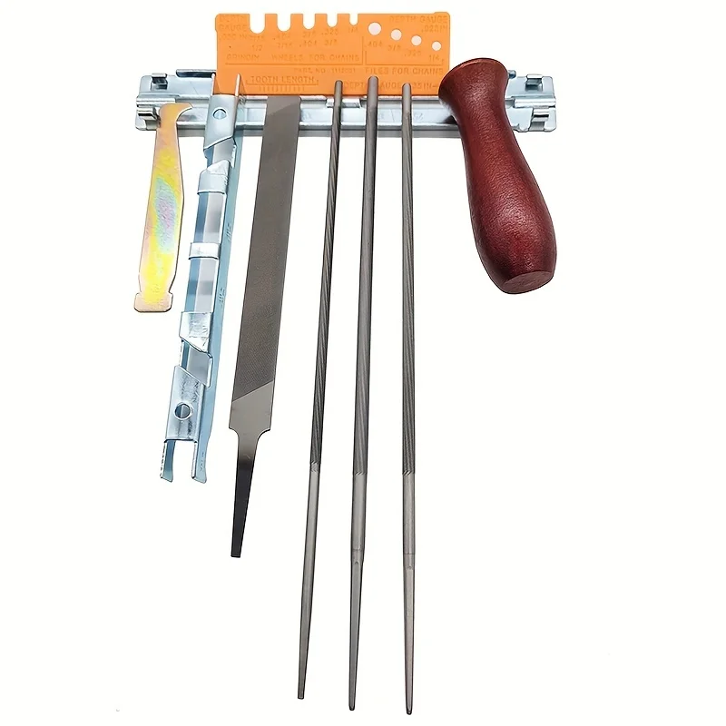 10pcs/set Bag File Set Chainsaw File Toolkit Electric Chainsaw File Oil Saw File Steel File