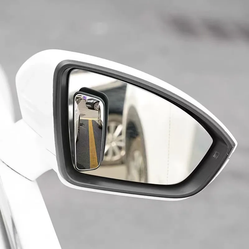 New 2Pcs Car Convex Wide-angle Clear Rearview Auxiliary Mirror 360 Degree Blind Spot Mirror Adjustable Car Accessory