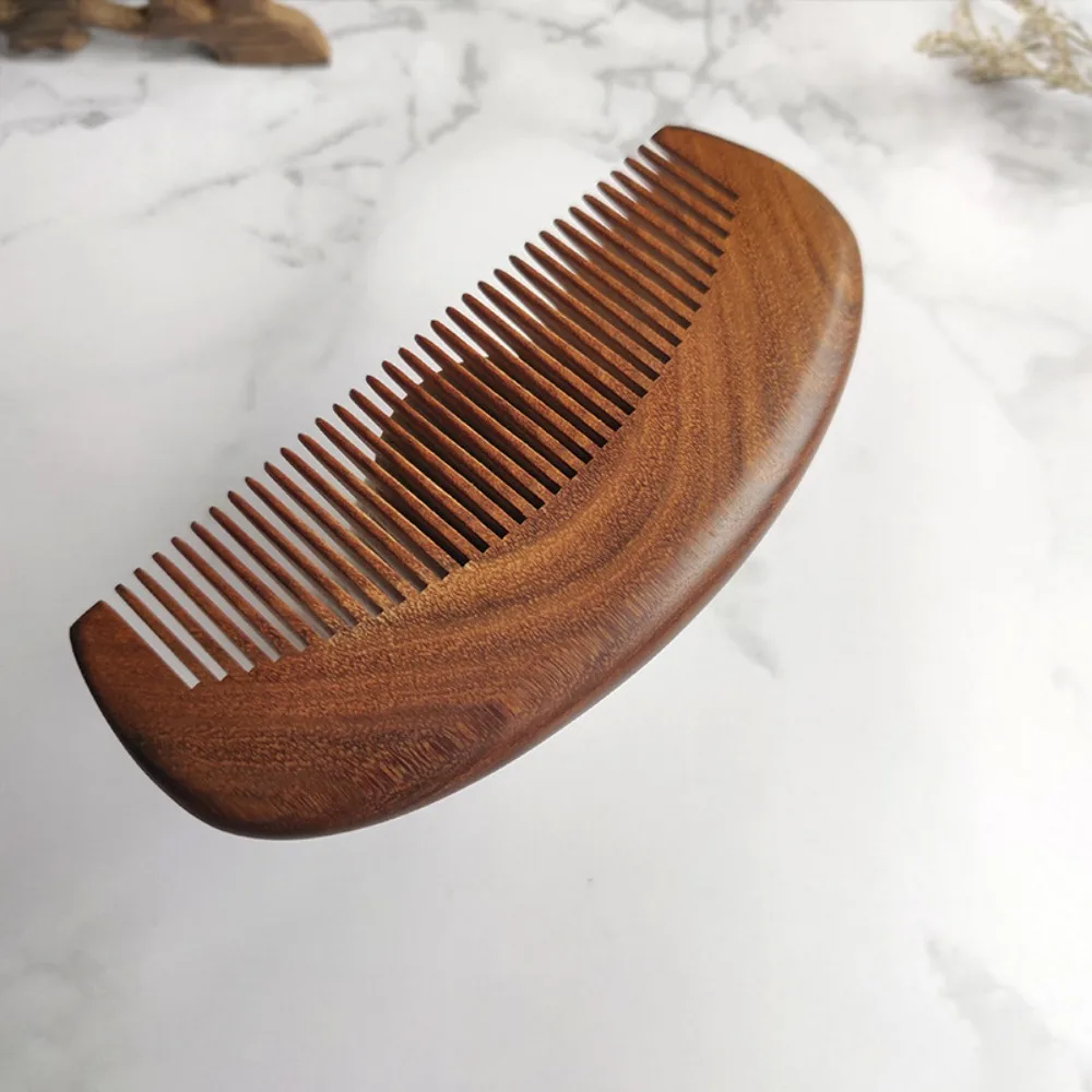 New Natural Labor Wooden Comb Anti-static No-snags Wood Comb Meridian Massage Curly Hair Wide Tooth Comb Women